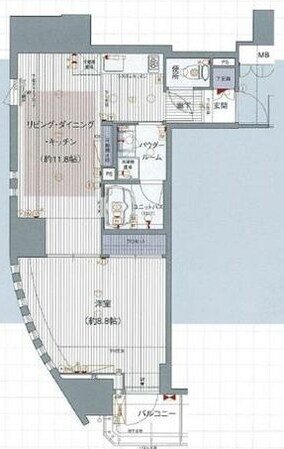 プレサンスNEO中之島公園の物件間取画像